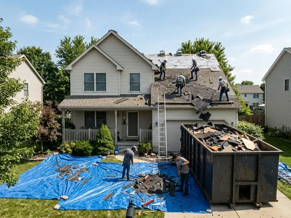roof-replacement-debris-remova-004 — frequently asked questions, Cheapest Dumpster Rentals in Hampshire, IL